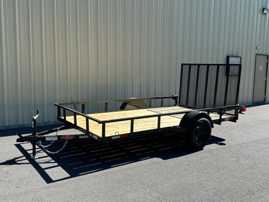 2024-Down-2-Earth-DTE7612FF29-Angle-Series-6’4”x12’-Trailer-Black-PTE5007