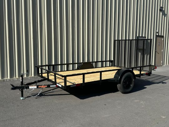 2024-Down-2-Earth-DTE7612FF29-Angle-Series-6’4”x12’-Trailer-Black-PTE5008