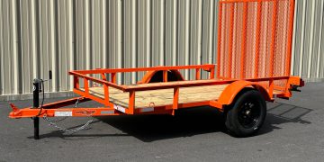 2024-Down-2-Earth-DTE58FF29–Angle-Series-5’x8’-Trailer-Orange-PTE5001