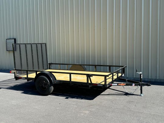 2024-Down-2-Earth-DTE7612FF29-Angle-Series-6’4”x12’-Trailer-Black-PTE5007