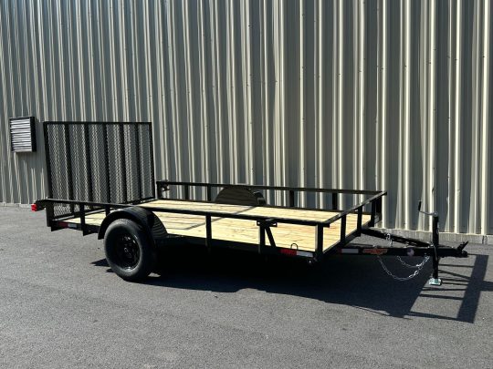 2024-Down-2-Earth-DTE7612FF29-Angle-Series-6’4”x12’-Trailer-Black-PTE5008