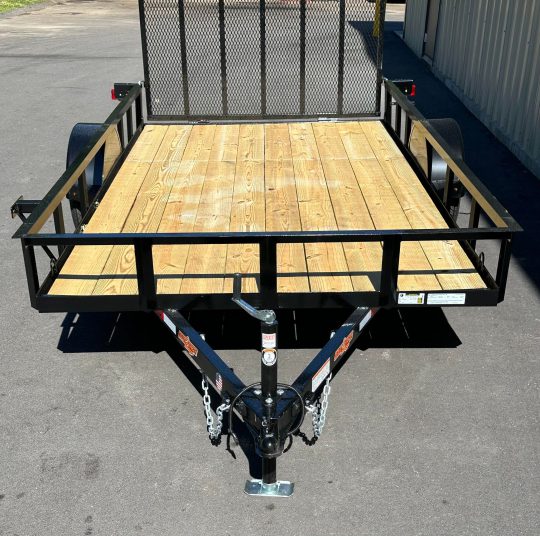 2024-Down-2-Earth-DTE7612FF29-Angle-Series-6’4”x12’-Trailer-Black-PTE5007