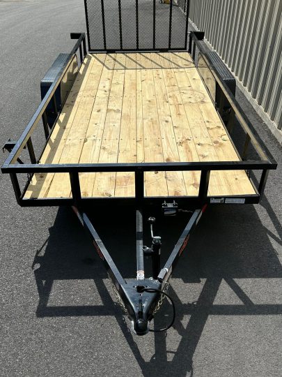 2024-Down-2-Earth-DTE7616UT3.5B-Landscape-Utility-6’4”x16’-Trailer-Black-PTE5010