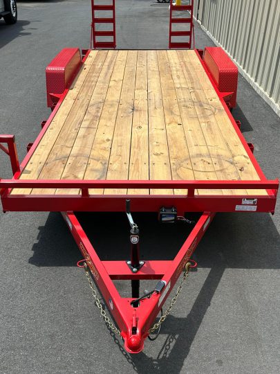 2024-Down-2-Earth-DTE8220ER3.5B-Landscape-Utility-6’8”x20’-Trailer-Red-PTE5011