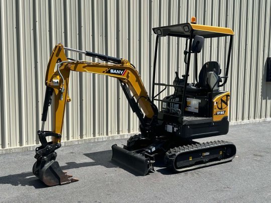 2022-Sany-SY16C-Open-Cab-Mini-Midi-Excavator-Diesel-Dual-Control-Aux-Hyd-Auger-Attachment