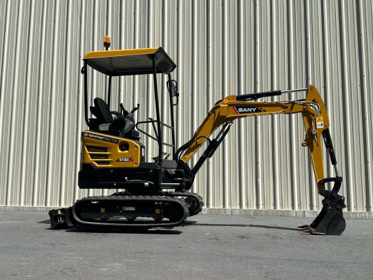 2022-Sany-SY16C-Open-Cab-Mini-Midi-Excavator-Diesel-Dual-Control-Aux-Hyd-Auger-Attachment