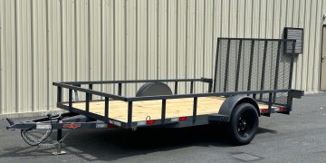 2025-Down2Earth-DTE7612G29-Deck-Over-Equipment-Car-Hauler-Trailer-Gray