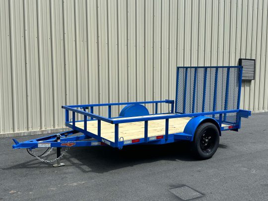 2025-Down2Earth-DTE7610G29-Deck-Over-Equipment-Car-Hauler-Utility-Home Owner-Trailer-Blue