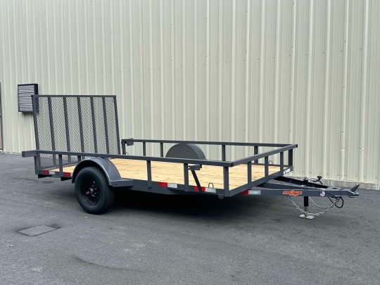 2025-Down2Earth-DTE7612G29-Deck-Over-Equipment-Car-Hauler-Trailer-Gray