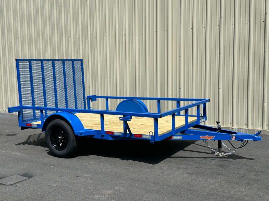 2025-Down2Earth-DTE7610G29-Deck-Over-Equipment-Car-Hauler-Utility-Home Owner-Trailer-Blue