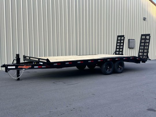 2025-Down-2-Earth-DTE822DO7B–8’5”x22’-Deck-Over-Utility-Equipment-Trailer-Tilt-Black