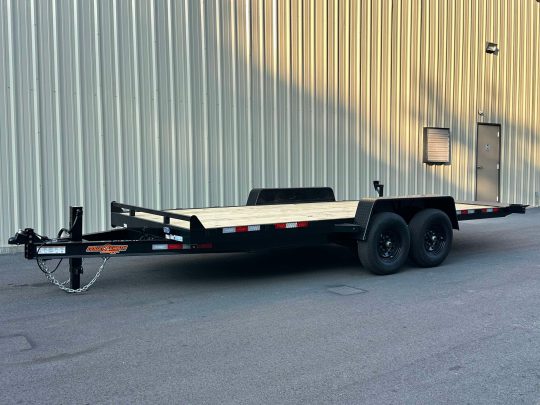 2025-Down-2-Earth-DTE8220GVTW5.2B–Tilt-Car-Hauler-6’8”x20’-Trailer-Black