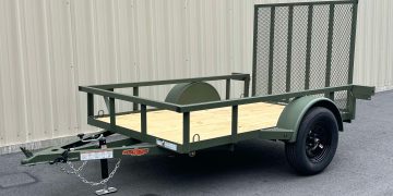 2025-Down-2-Earth-DTE58G29–Tube-Series-5’x8’-Trailer-Green