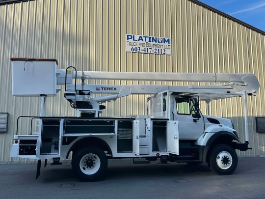 2014-International-7300-4x4-Terex-Material-Handler-Bucket-Truck-Line-Truck-Diesel-6 Speed-Cummins-International-Line-Work-Utility-Truck