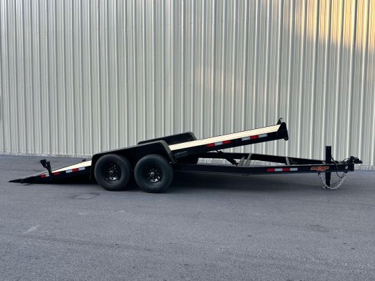 2025-Down-2-Earth-DTE8220GVTW5.2B–Tilt-Car-Hauler-6’8”x20’-Trailer-Black