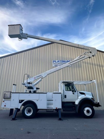 2014-International-7300-4x4-Terex-Material-Handler-Bucket-Truck-Line-Truck-Diesel-6 Speed-Cummins-International-Line-Work-Utility-Truck