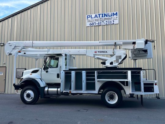 2014-International-7300-4x4-Terex-Material-Handler-Bucket-Truck-Line-Truck-Diesel-6 Speed-Cummins-International-Line-Work-Utility-Truck