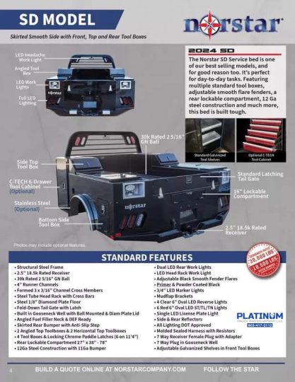 Norstar-SD-Bed-Utility-Skirted-Truck-Body-Bed-Ford-Chevy-Ram-Chevrolet-Peterbilt-GMC-Service-Haule-Bed