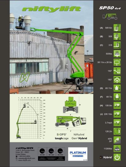 2024-Niftylift-SP50D-4X4-Boom-Man-Lift-Diesel-All-Terrian