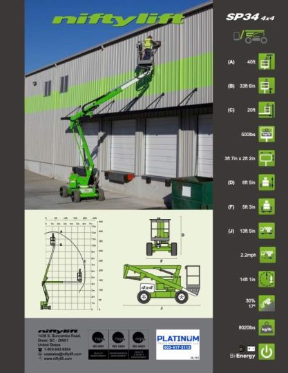 New-2024-Niftylift-SP34-4x4-Hybrid-Boom-Man-Lift-New