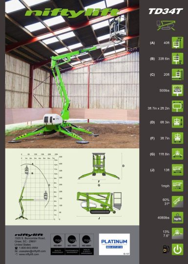 New-Niftylift-TD34T-Diesel-Track-Man-Boom-Lift