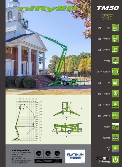 2024-Niftylift-TM50HGE-HG-HE-Towbehind-Boom-Man -lift