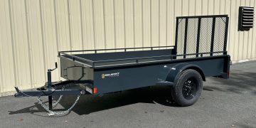 2025-Belmont-UT510SS-Solid-Side-Utility-Trailer-(Charcoal)-Enclose-Sides-Tilt-Deck-Ramp