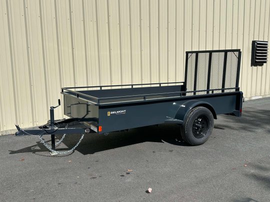 2025-Belmont-UT510SS-Solid-Side-Utility-Trailer-(Charcoal)-Enclose-Sides-Tilt-Deck-Ramp