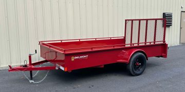 2025-Belmont-UT612SS-Solid-Side-Utility-Trailer-(Red)-Enclose-Sides-Tilt-Deck-Ramp