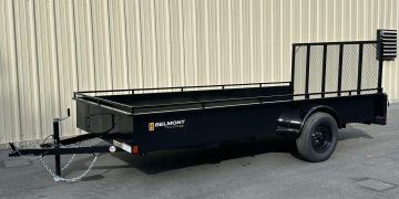 2025-Belmont-UT614SS-Solid-Side-Utility-Trailer-(Black)-Enclose-Sides-Tilt-Deck-Ramp