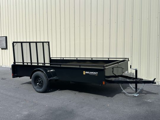 2025-Belmont-UT612SS-Solid-Side-Utility-Trailer-(Black)-Enclose-Sides-Tilt-Deck-Ramp