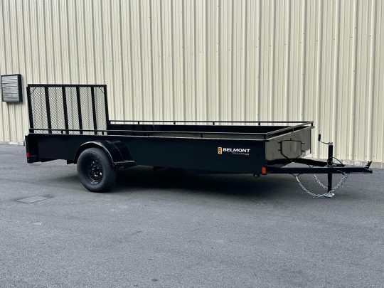 2025-Belmont-UT614SS-Solid-Side-Utility-Trailer-(Black)-Enclose-Sides-Tilt-Deck-Ramp