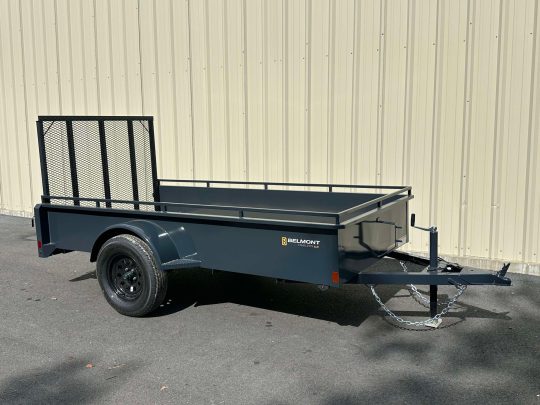 2025-Belmont-UT510SS-Solid-Side-Utility-Trailer-(Charcoal)-Enclose-Sides-Tilt-Deck-Ramp