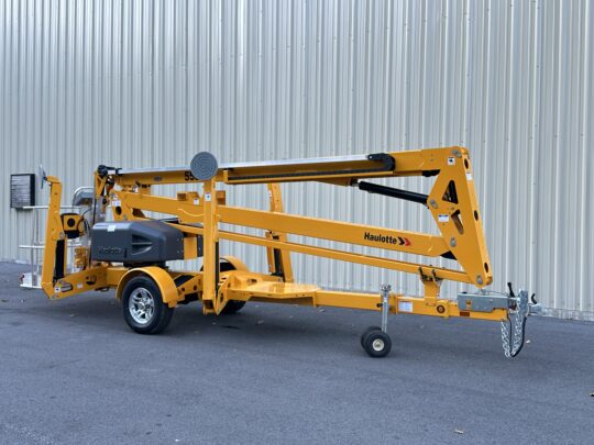 2024-Haulotte-5533A-Tow-Behind-Man-Lift-Cherry-Picker-Boom-Lift-Rental-Tree Work-Diesel-Hybrid-Electric