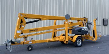 2024-Haulotte-5533A-Tow-Behind-Man-Lift-Cherry-Picker-Boom-Lift-Rental-Tree Work-Diesel-Hybrid-Electric