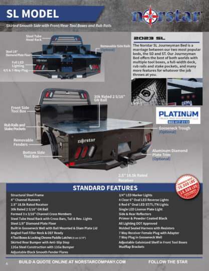 Norstar-SL-Bed-Utility-Skirted-Flatbed-Truck-Body-Bed-Ford-Chevy-Ram-Chevrolet-Peterbilt-GMC-Service-Haule-Bed-Hauler-Bed