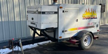 2004-THAWZALL-H150-HEATZONE-GROUND-HEATER W/-GENERATOR-Concrete-Curing-Ground-Thawing-Excavation-Work