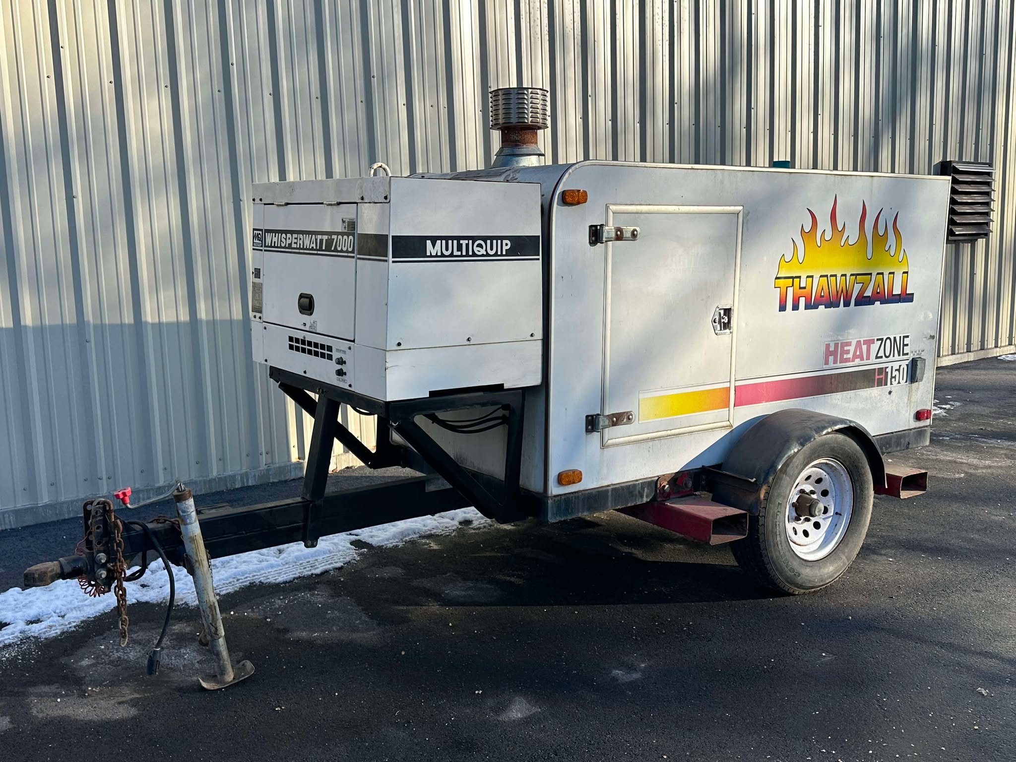 2004-THAWZALL-H150-HEATZONE-GROUND-HEATER W/-GENERATOR-Concrete-Curing-Ground-Thawing-Excavation-Work