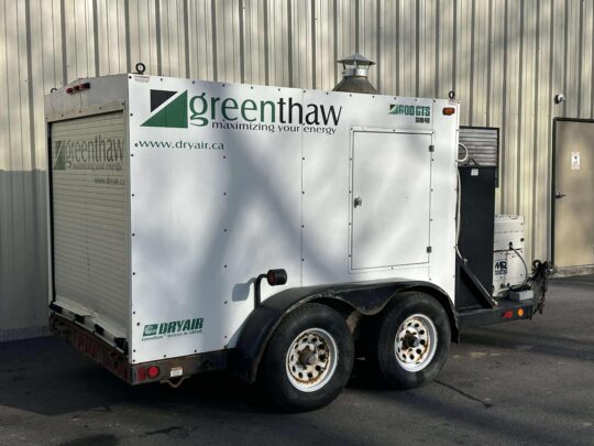 2011-DRYAIR-GREENTHAW-600GTS-GROUND-HEATER W/-GENERATOR-Concrete-Curing-Ground-Thawing-Excavation-Work