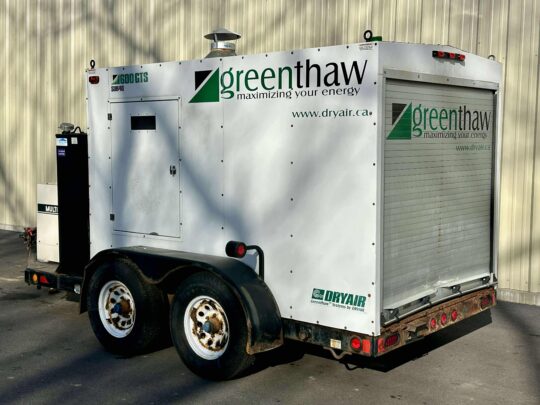 2011-DRYAIR-GREENTHAW-600GTS-GROUND-HEATER W/-GENERATOR-Concrete-Curing-Ground-Thawing-Excavation-Work