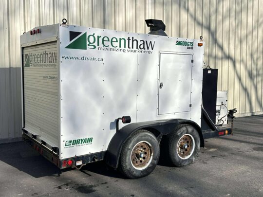 2011-DRYAIR-GREENTHAW-600GTS-GROUND-HEATER W/-GENERATOR-Concrete-Curing-Ground-Thawing-Excavation-Work