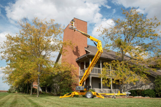 2025-Haulotte-6543A-Tow-Behind-Man-Lift-Cherry-Picker-Boom-Lift-Rental-Tree Work-Diesel-Hybrid-Electric