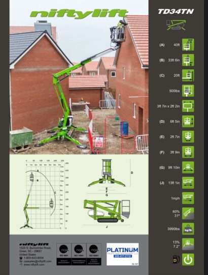 2025-Niftylift-TD34TN-TD34TNDAC-Track-Drive-Man-Lift-Boom-Lift-Backyard-Lift